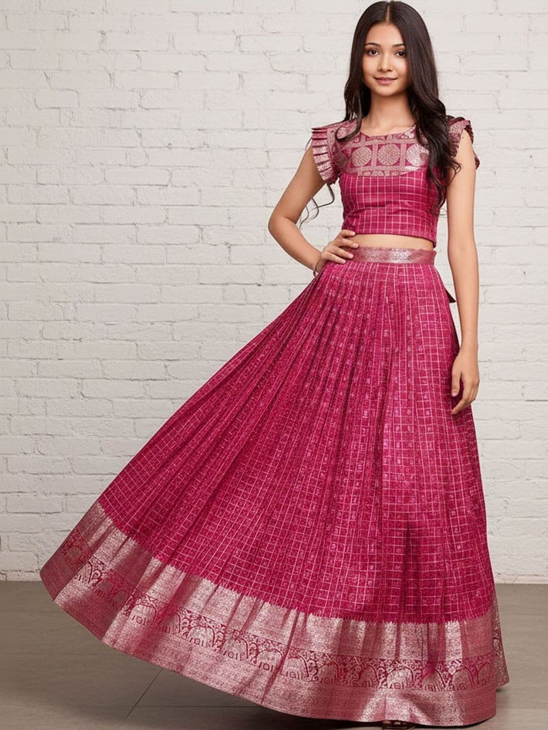 Sangria Girls Ready to Wear Lehenga & - view 1