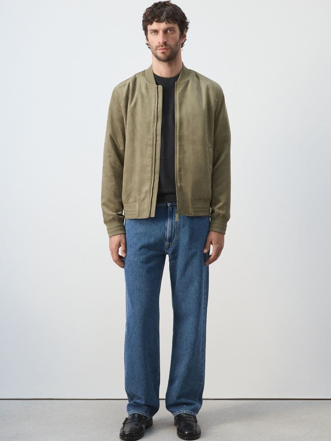 MANGO MAN Stand Collar Bomber Jacket - view 1