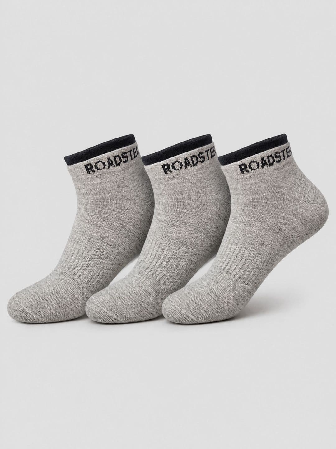 Roadster Men Pack of 3 Cotton Blend Ankle Length Socks - view 1