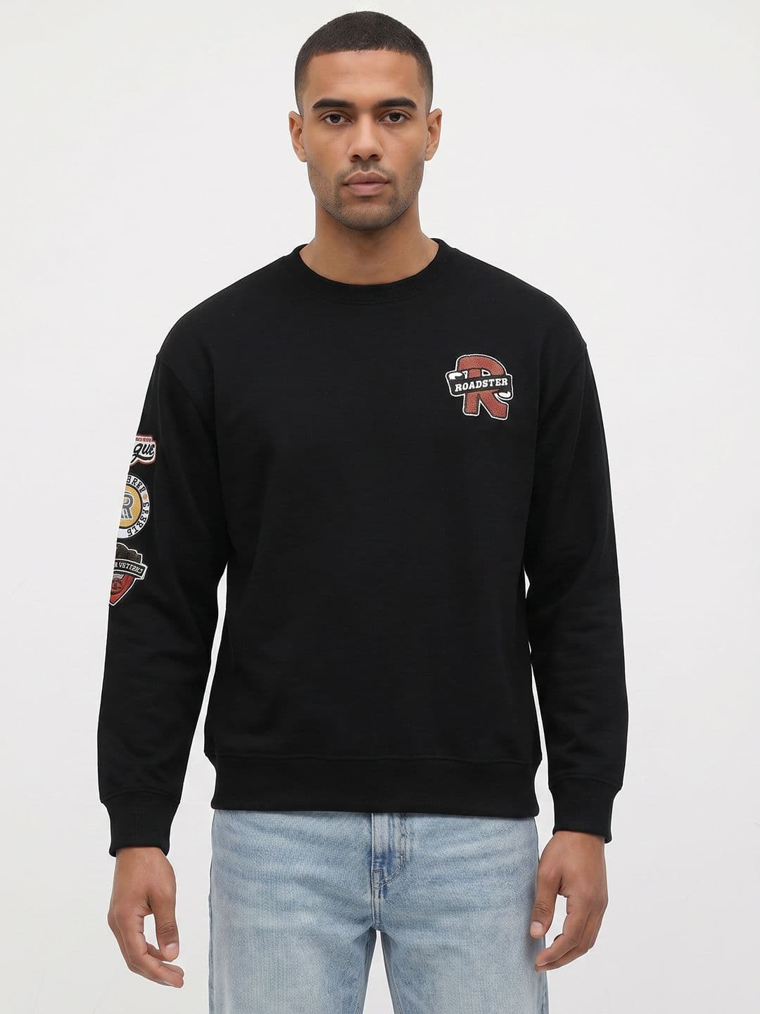 The Roadster Life Co. Printed Relaxed Fit Sweatshirt