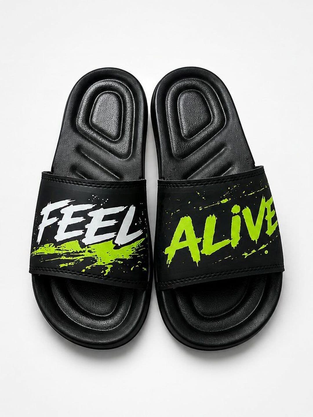 glitchez Men Printed Sliders - view 1