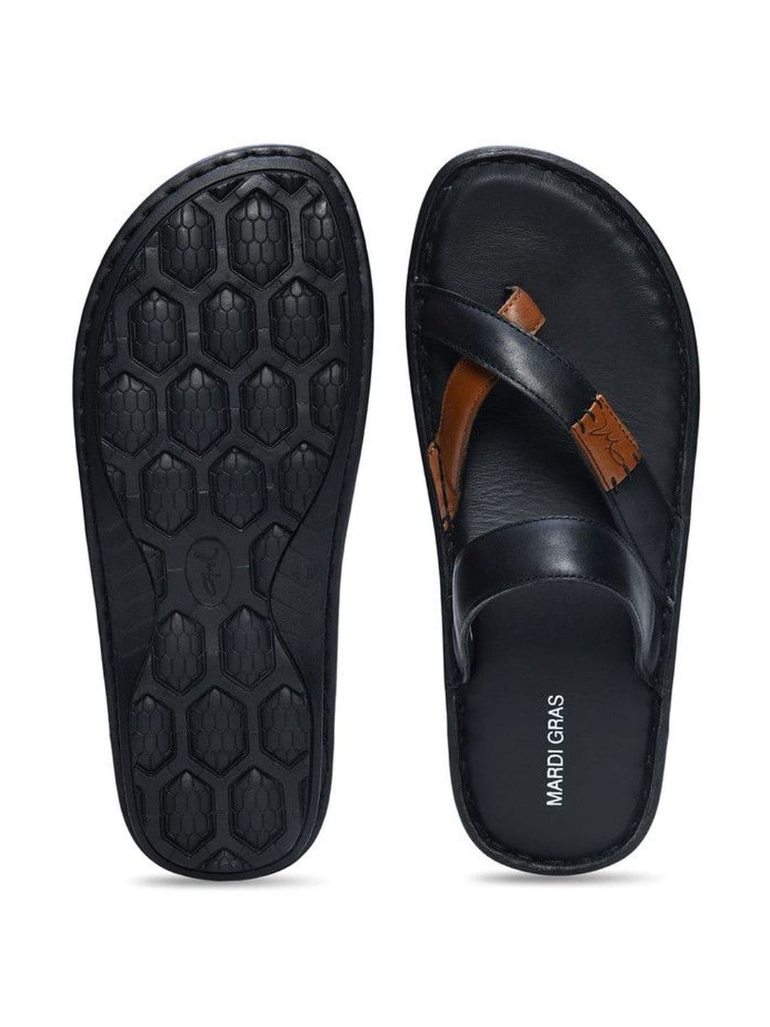 Mardi Gras Men Thong Flip-Flops - view 1