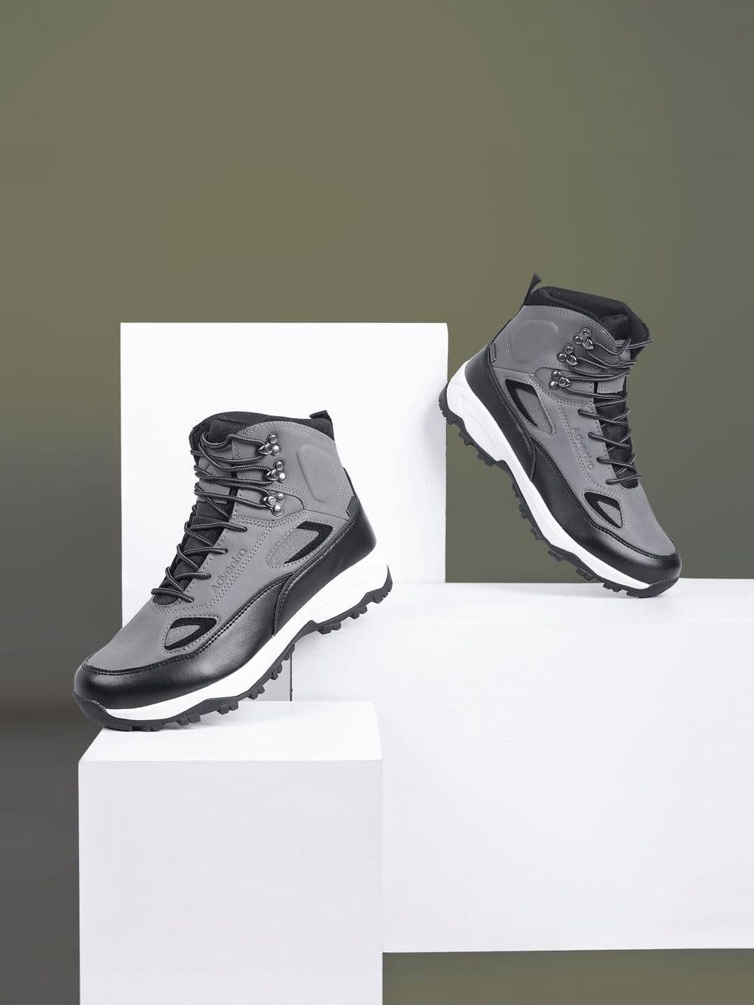Adventra Sports Men Cushion Comfort Waterproof Mid-High Ankle Trekking Shoes - view 1