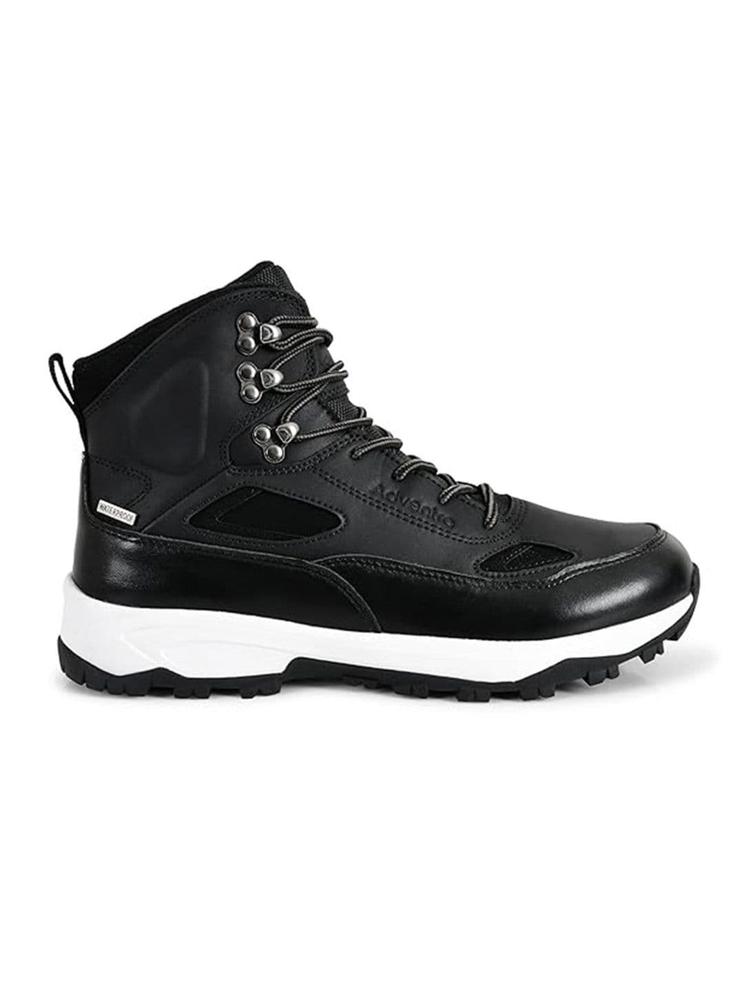 Adventra Sports Adventra Men Black Waterproof Mid-Top Trekking Shoes with 4mm Lug Sole (ET1105) - view 1