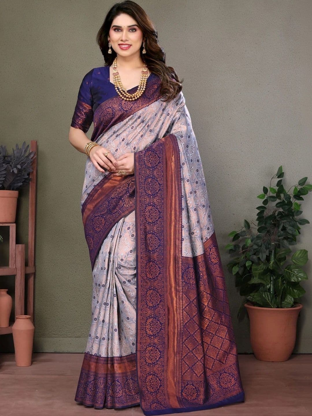 APNE RIVAJO ENTERPRISE Woven Design Zari Art Silk Designer Banarasi Saree - view 1