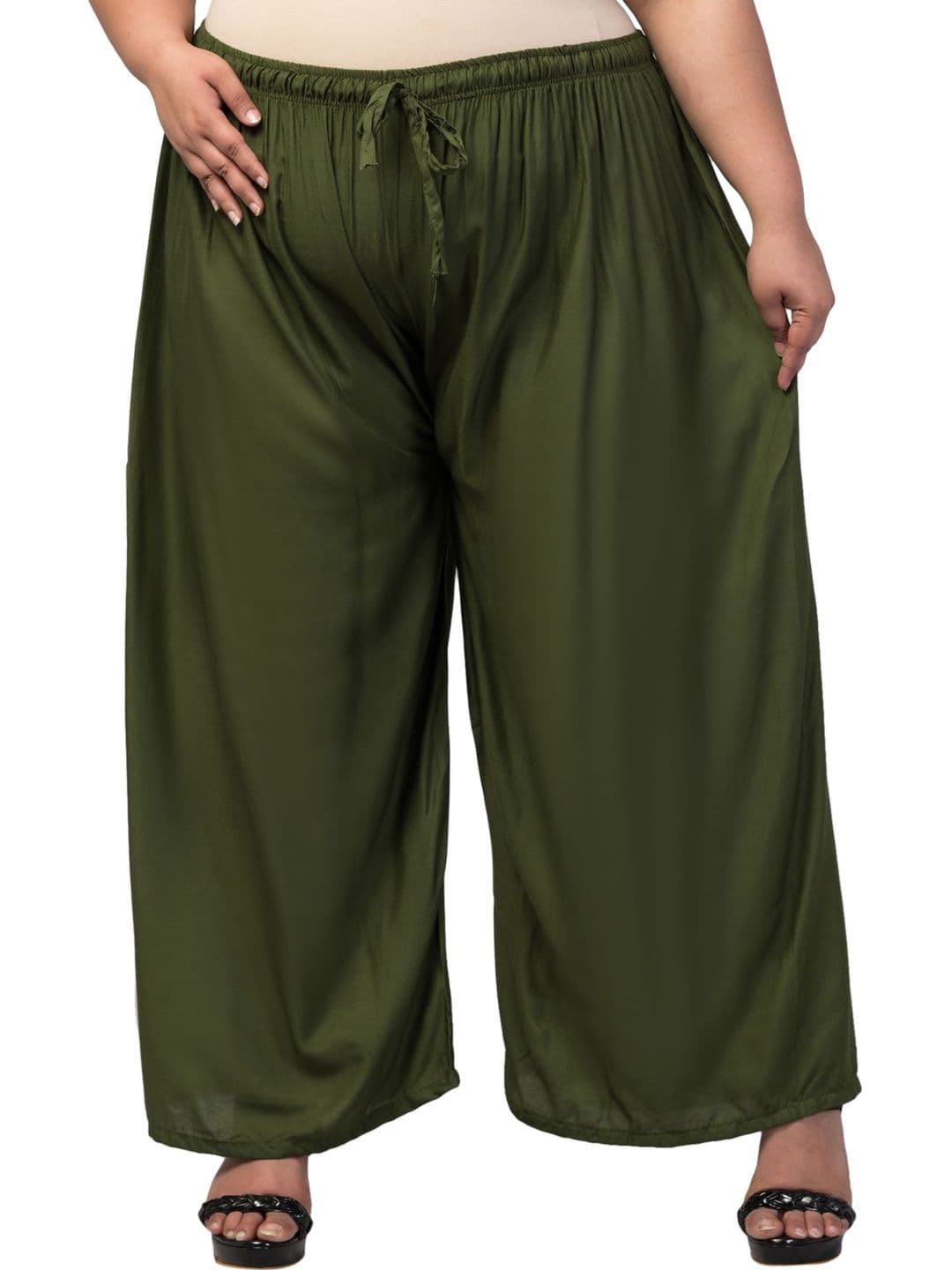 XAIM EDGE Women Wide Leg Knitted Ethnic Palazzos - view 1