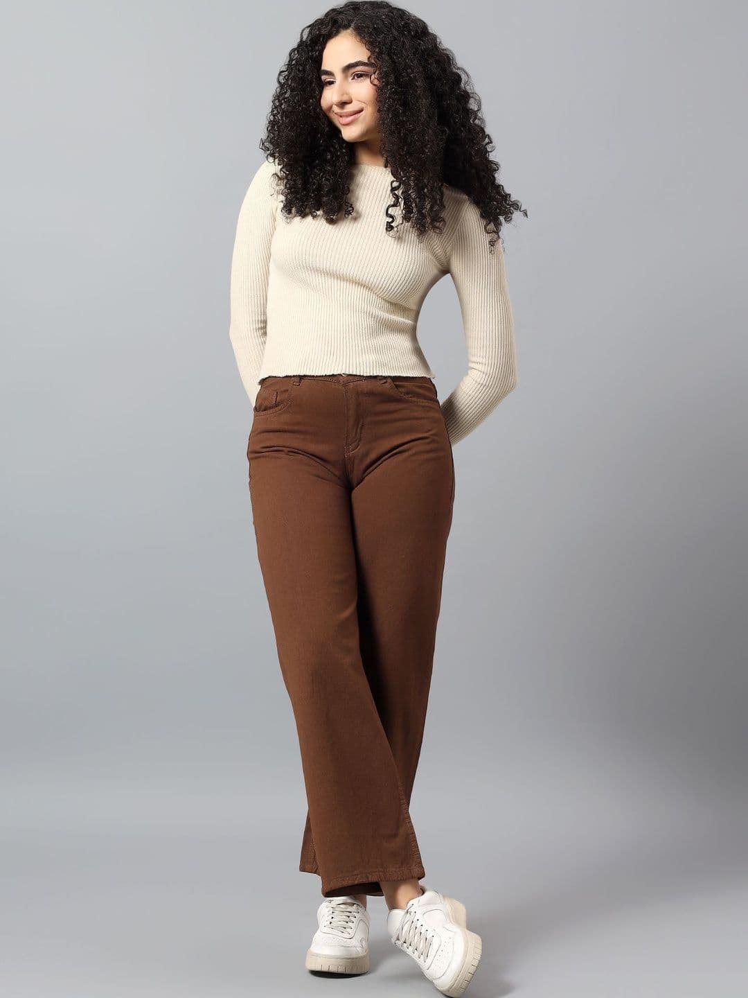 Mast & Harbour Women Classic Wide Leg High-Rise Heavy Fade Jeans - view 1