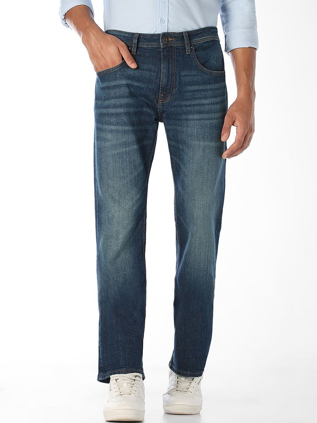 Jack & Jones Men Bootcut Low-Rise Light Fade Stretchable Jeans - view 1