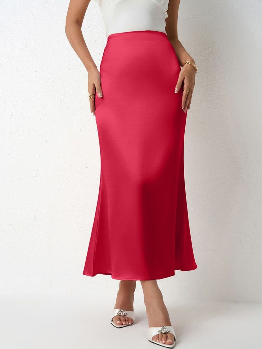 Suo Women Midi A-Line Skirt - view 1