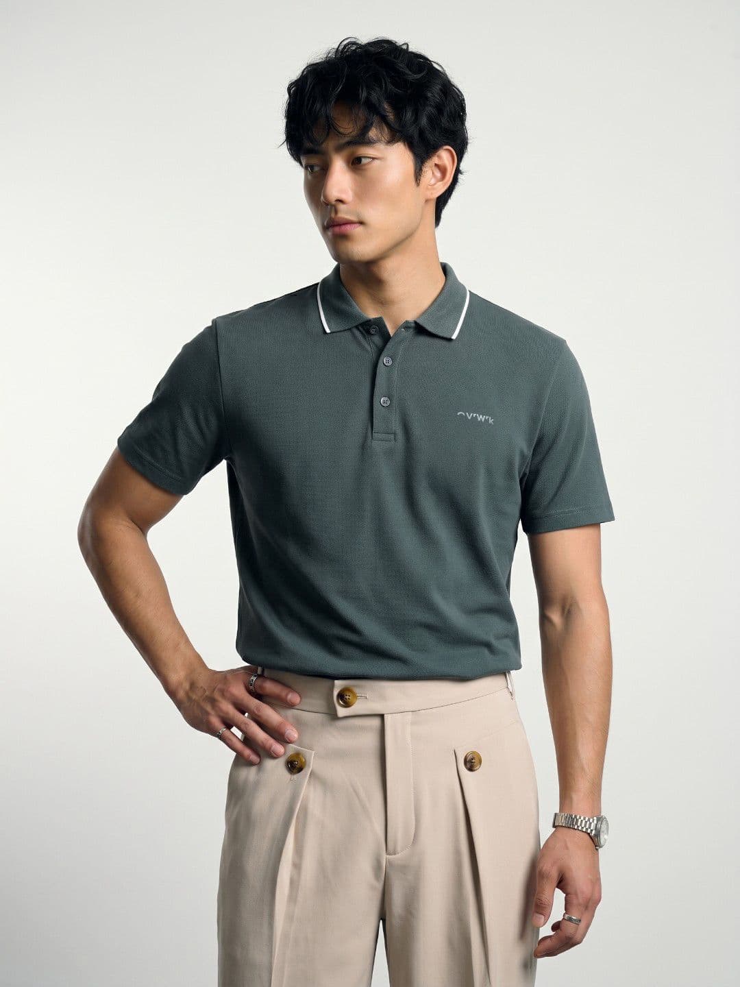 OvrWrk Polo Collar Regular Fit T-shirt - view 1