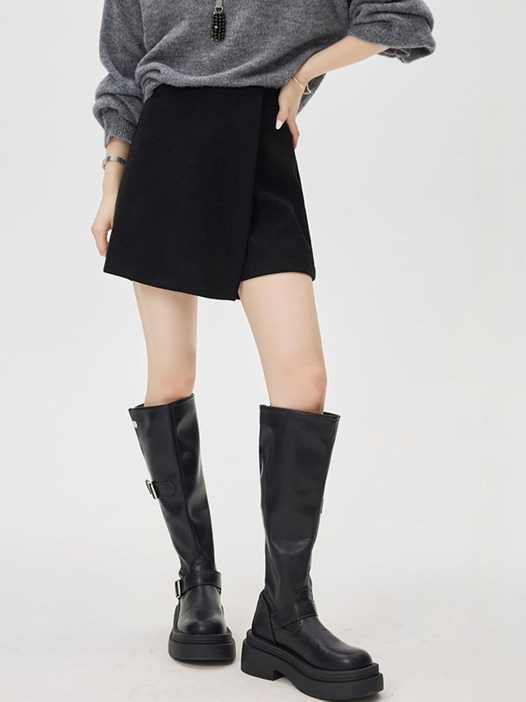 Suo Women Mini Wrap Skirt - view 1