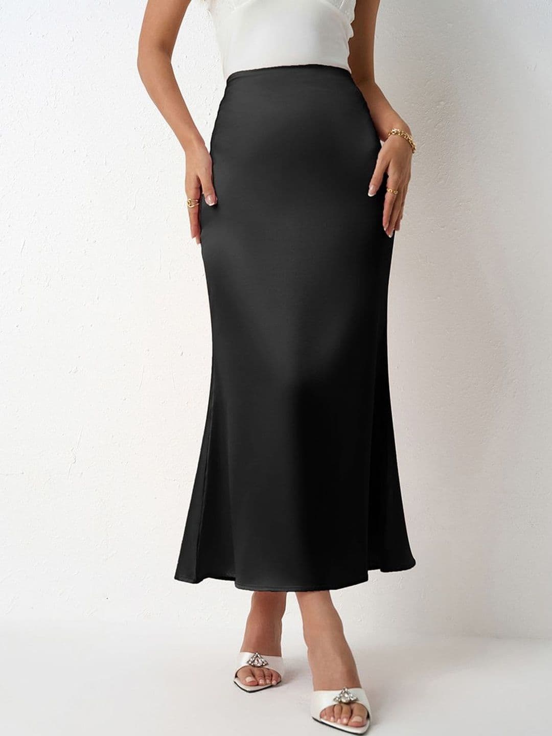 Suo Women Midi A-Line Skirt - view 1
