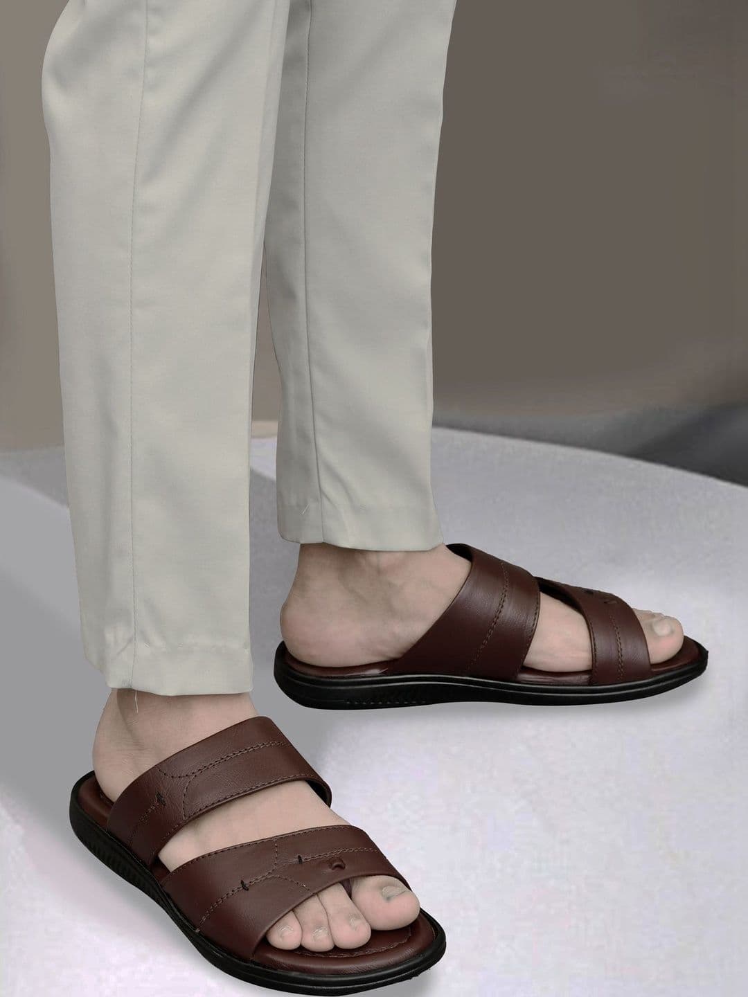 Butello Men Leather Comfort Sandals - view 1