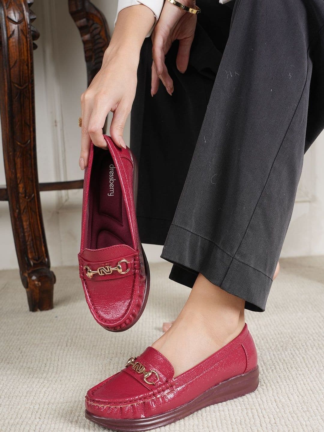 DressBerry Women Textured Loafers - view 1