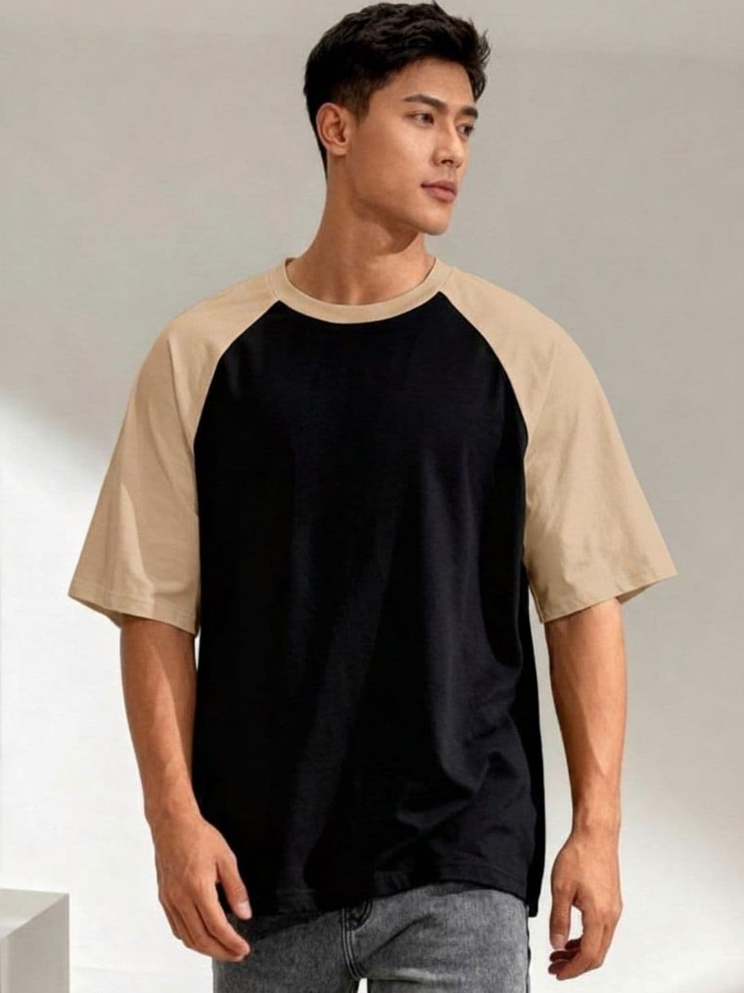 R.Code by The Roadster Life Co. Men Colourblocked T-shirt - view 1