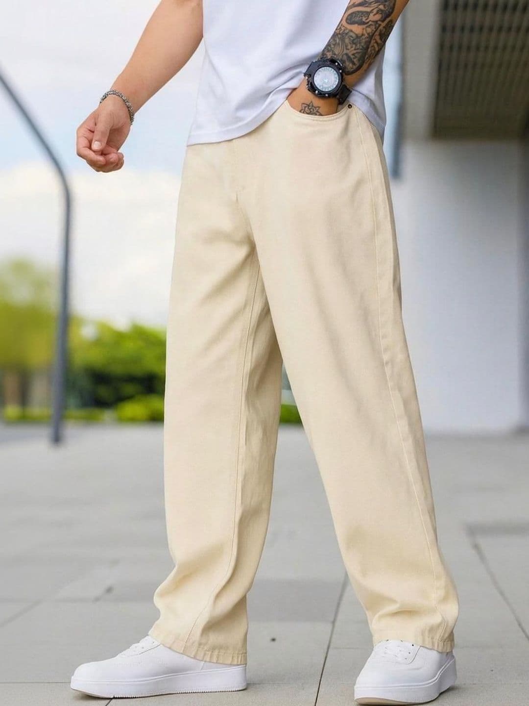 FLAYING Men Relaxed Fit Mid-Rise Stretchable Jeans - view 1
