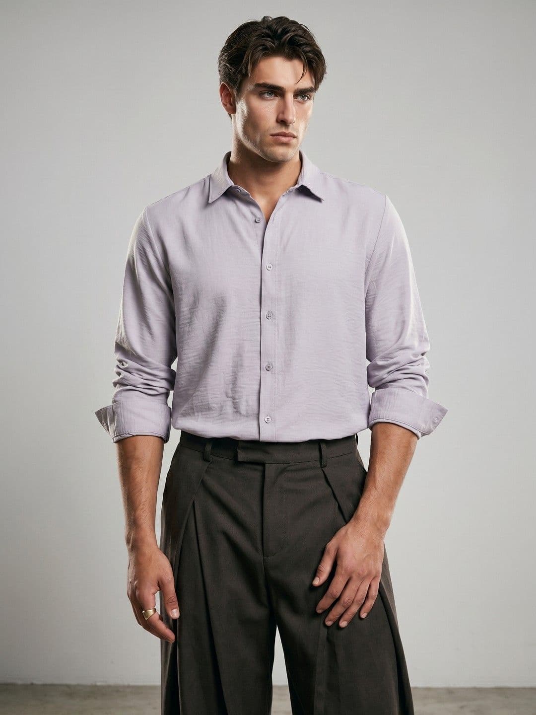 OvrWrk Relaxed Fit Solid Casual Shirt - view 1