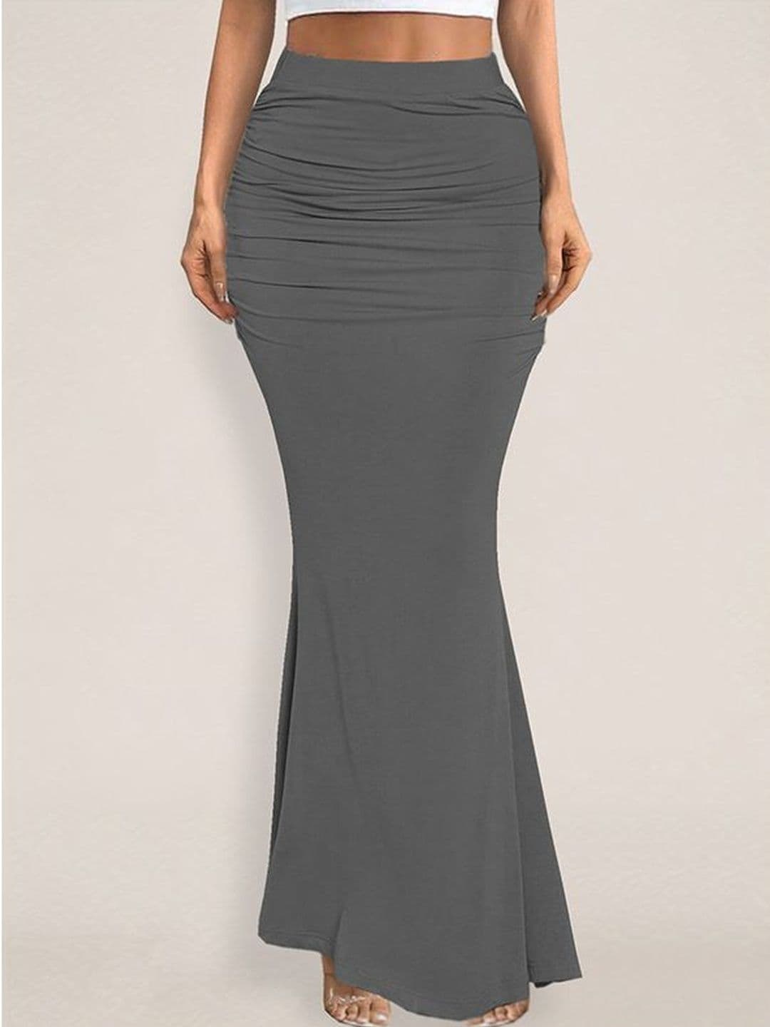 Suo Women Draped Maxi Trumpet Skirt - view 1