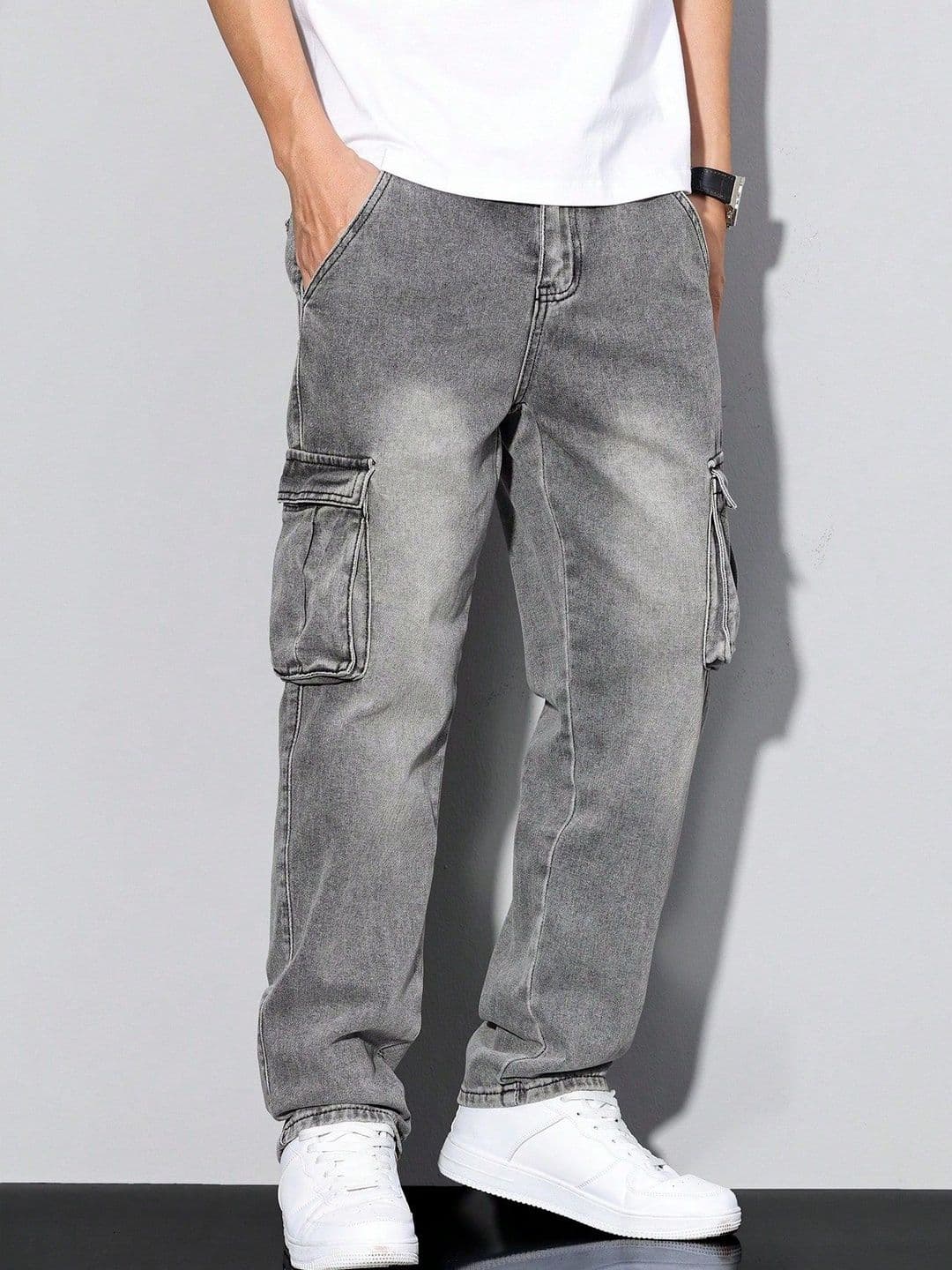 R.Code by The Roadster Life Co. Men Regular Fit High-Rise Light Fade Stretchable Jeans - view 1