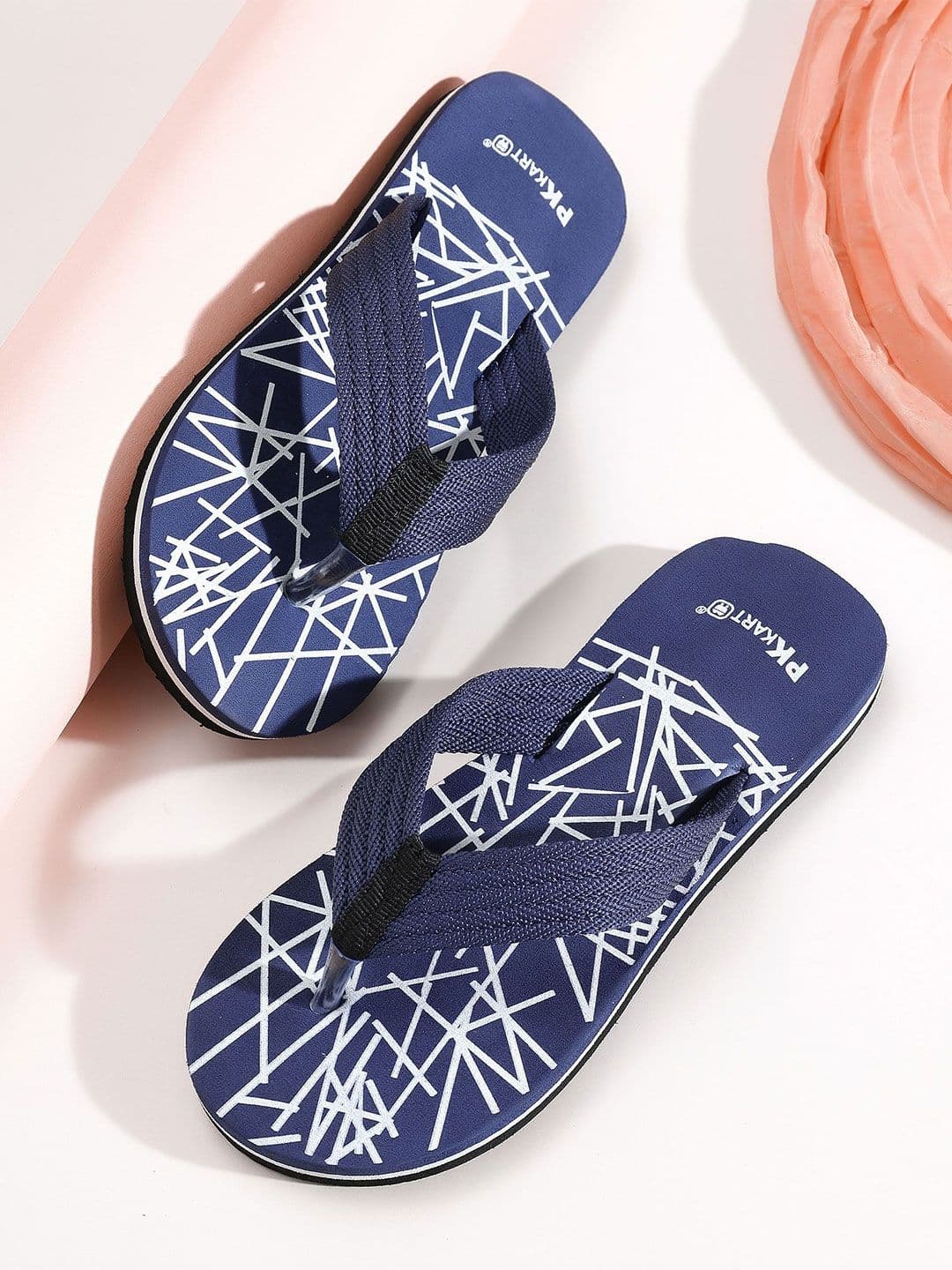 PKKART Men Printed Thong Flip-Flops - view 1