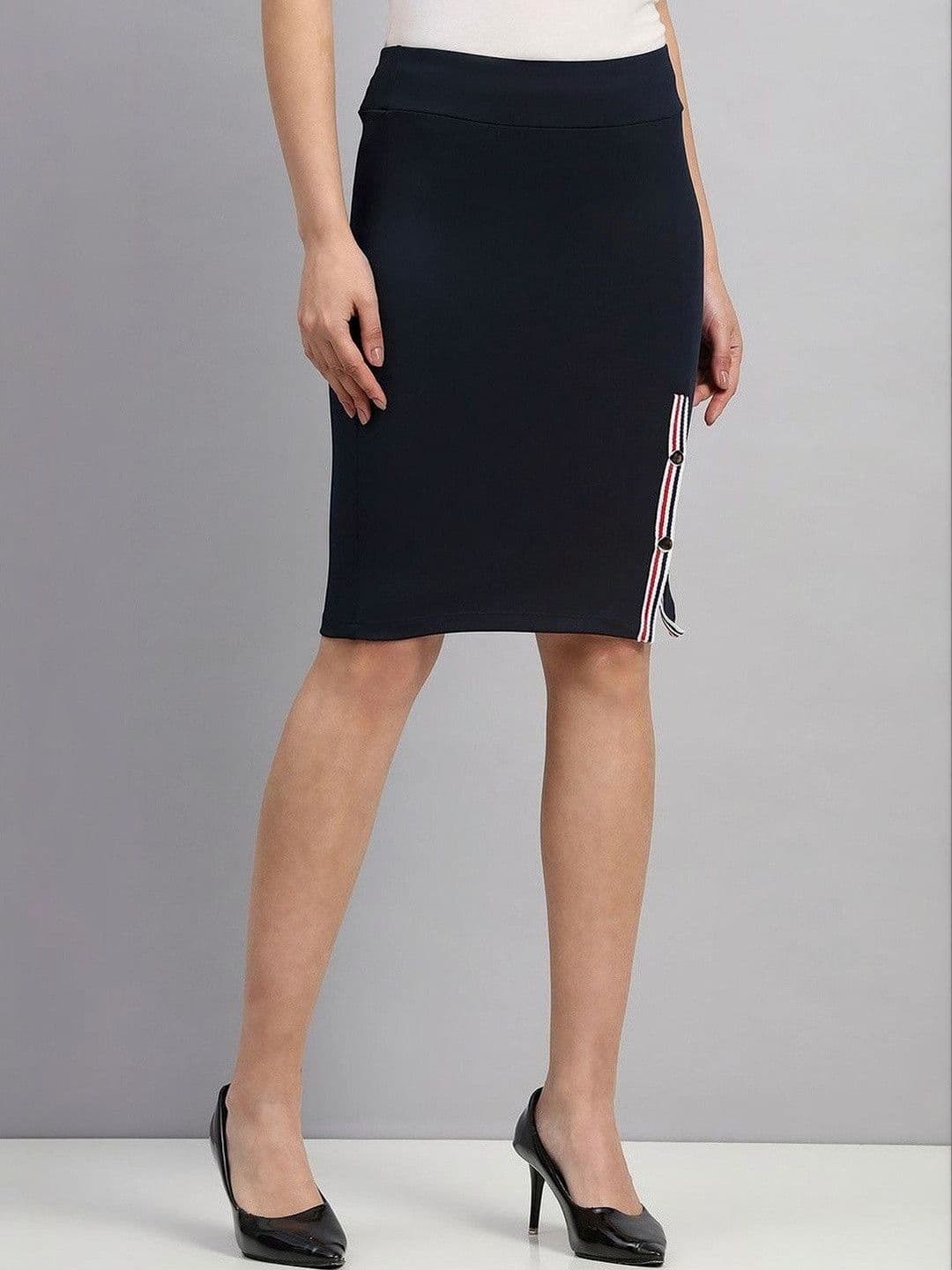 FITLEASURE Women Synq Pencil Skirt With Front Snap Slit - view 1