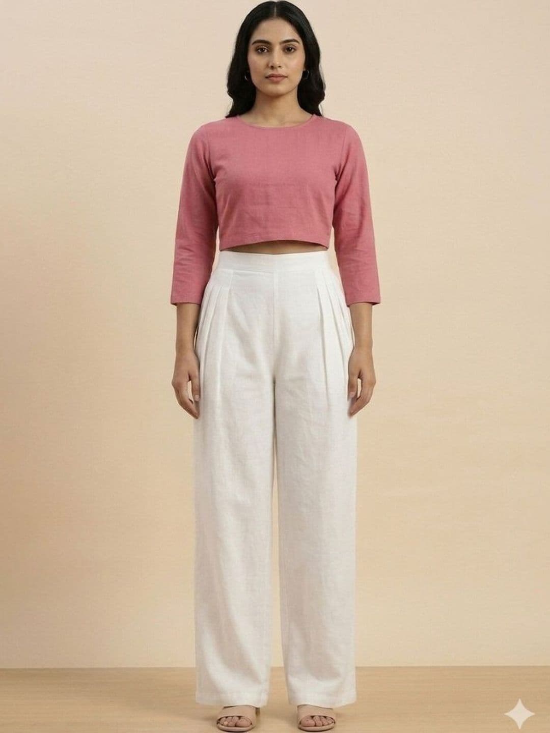BCZ Style Women Knitted Ethnic Palazzos - view 1