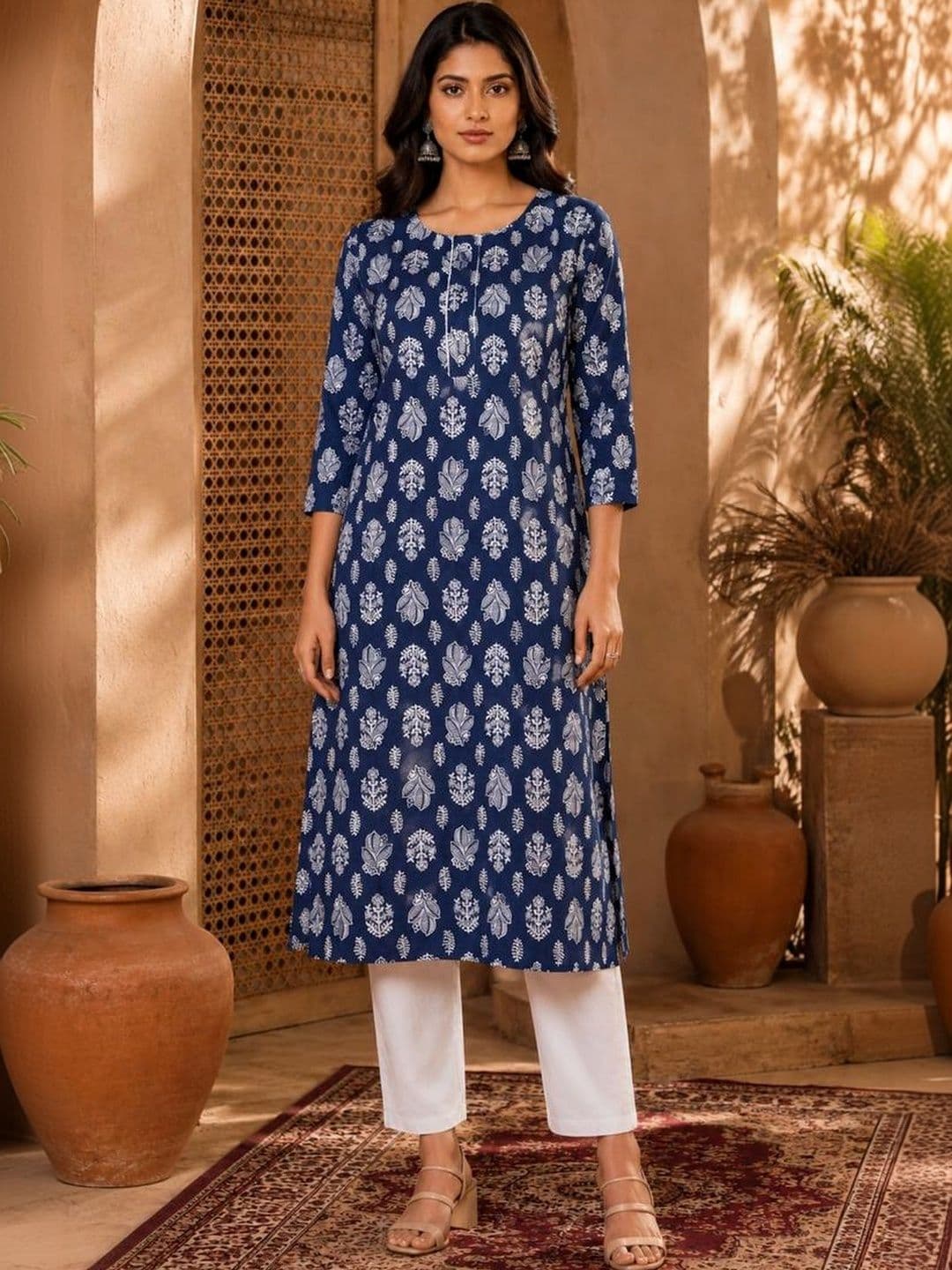 GAGRAT VASTRA Women Ethnic Motifs Printed Indie Prints Kurta - view 1
