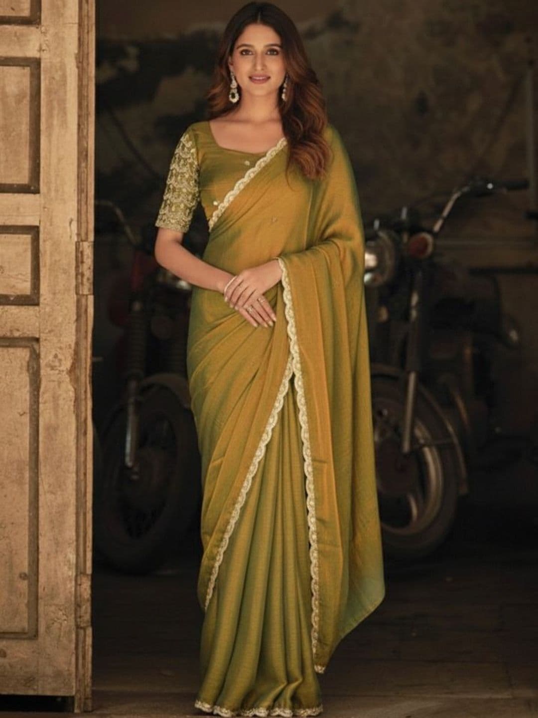 Sangria Poly Chiffon Designer Saree - view 1