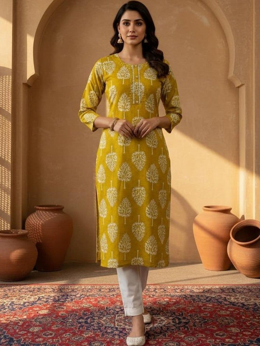 GAGRAT VASTRA Women Ethnic Motifs Printed Indie Prints Kurta - view 1