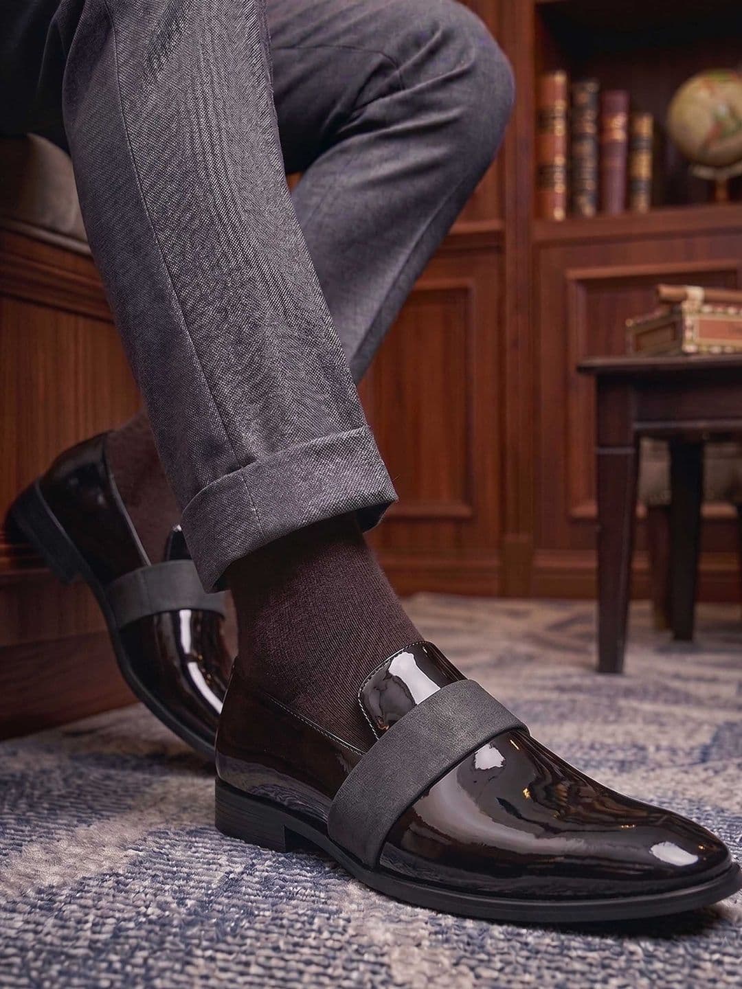 HERE&NOW Men Formal Slip-On Loafers Shoes - view 1