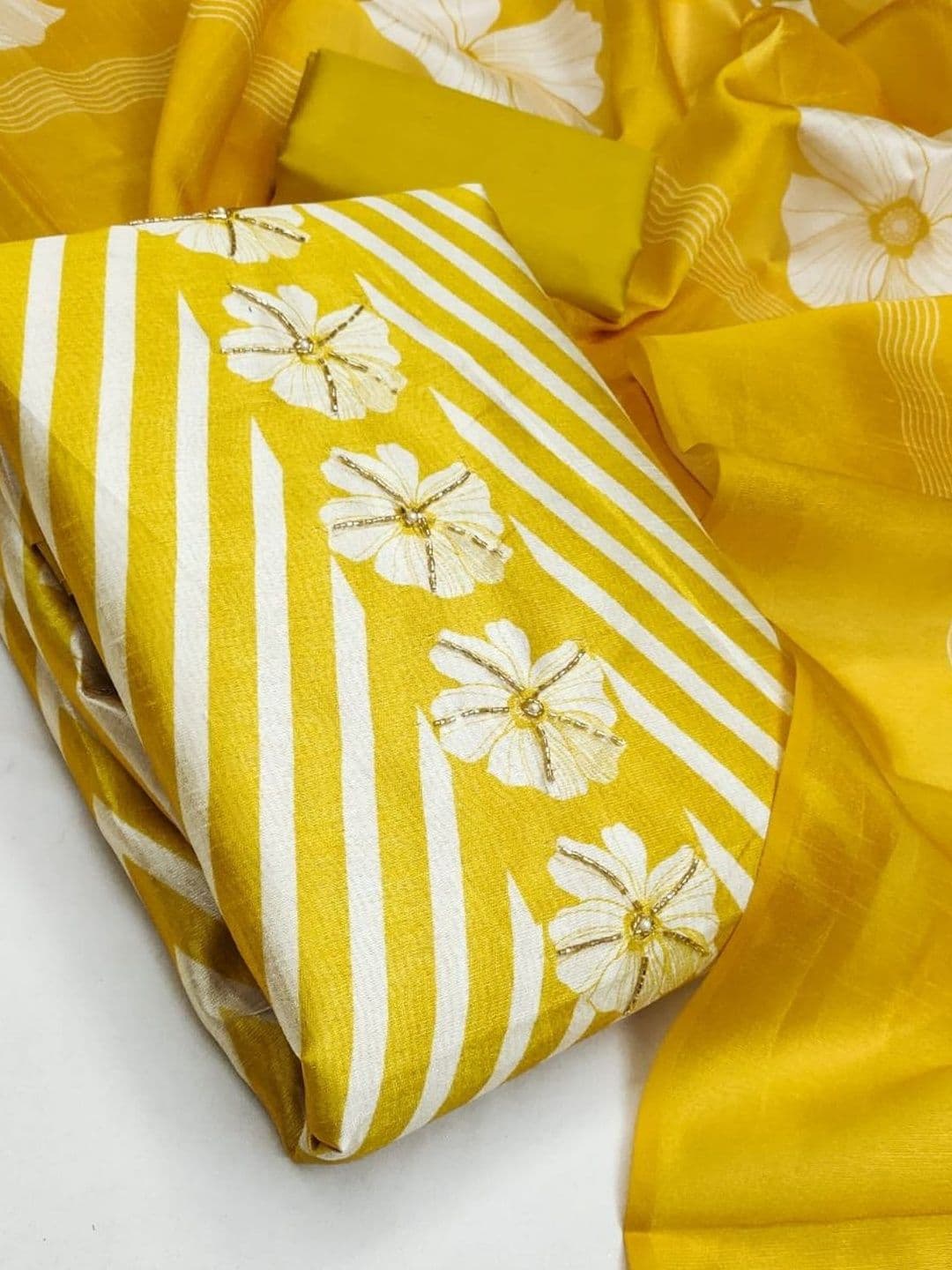 Dhaaga Ghar Printed Unstitched Dress Material - view 1