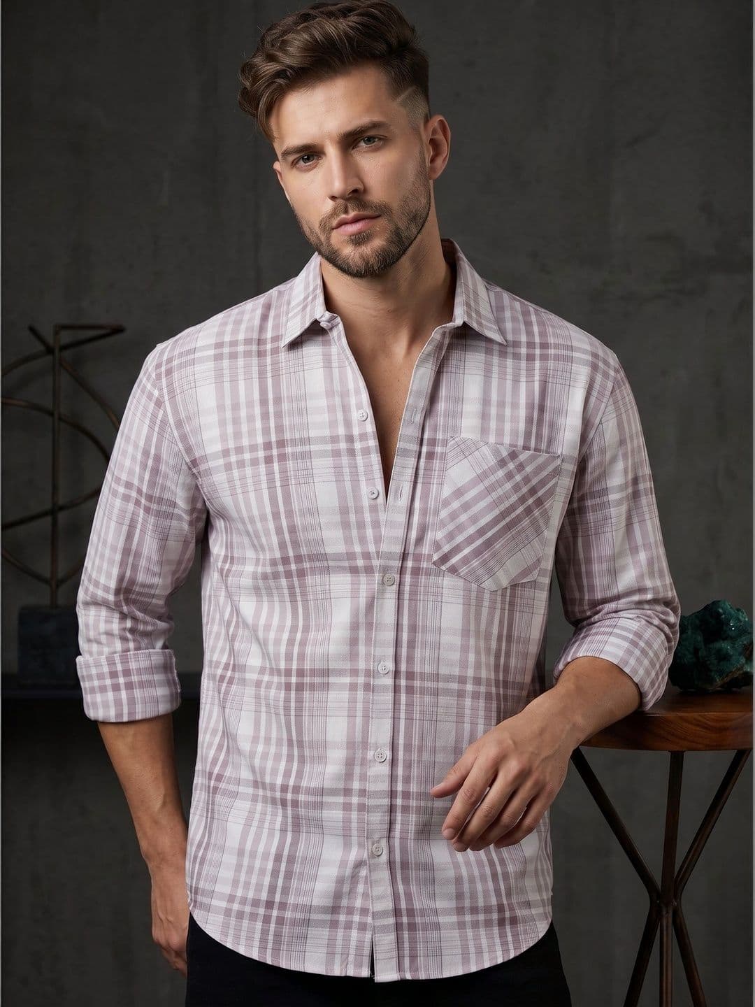 Roadster Men Checked Casual Shirt - view 1