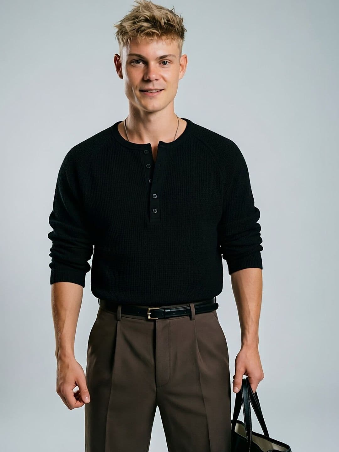 The Modern Soul Men Henley Neck T-shirt - view 1