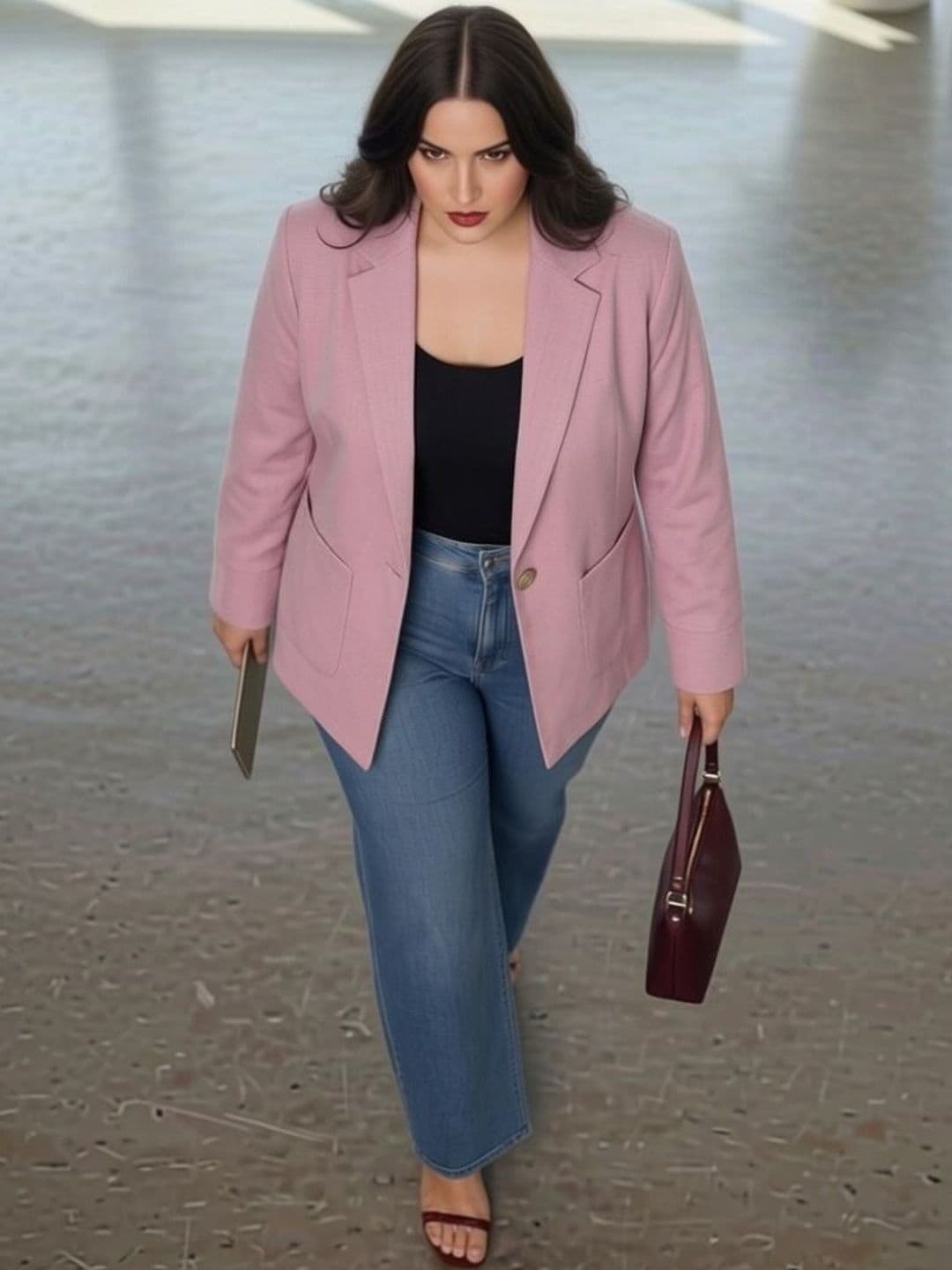 THE FASHION HUB Notched Lapel Single-Breasted Blazers - view 1