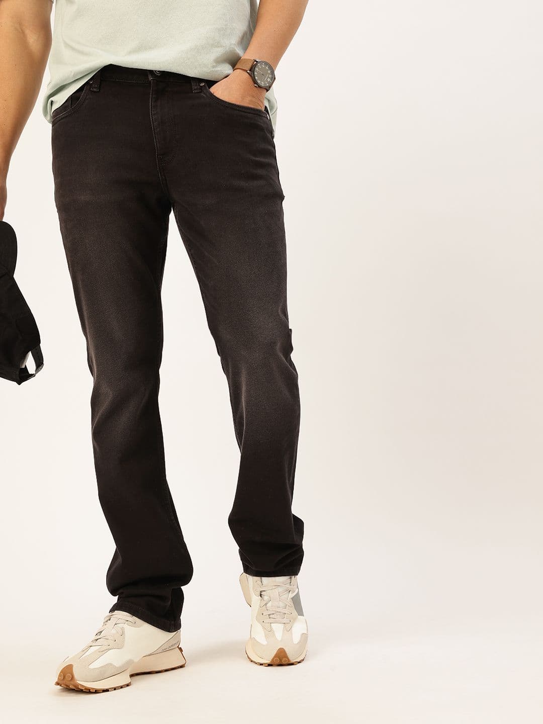 Nautica Men Straight Fit Mid-Rise Light Fade Stretchable Jeans - view 1
