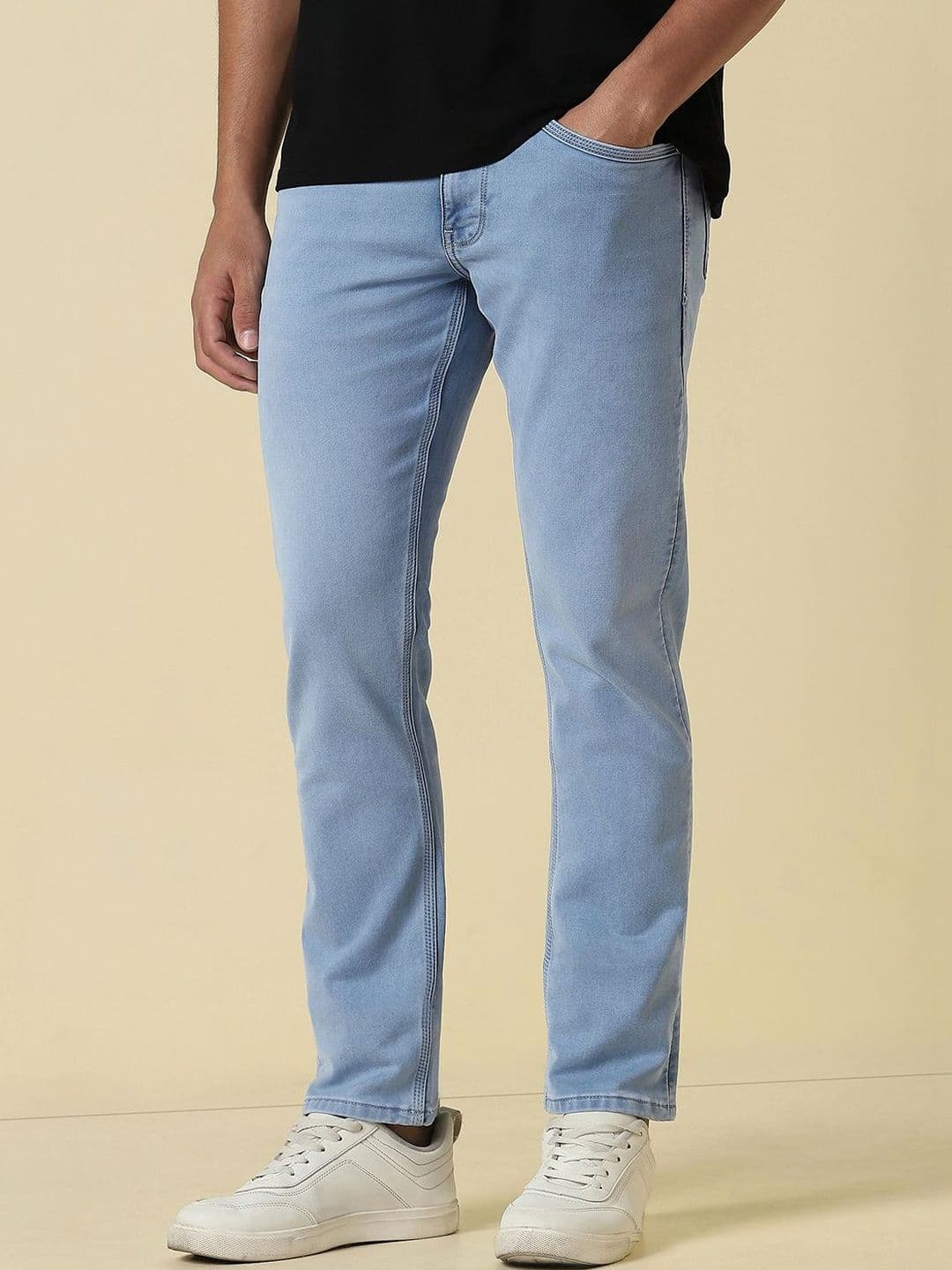 Allen Solly Men Light Blue Light Wash Jeans - view 1