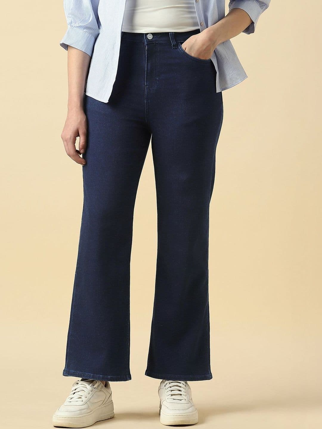 Allen Solly Woman Women Navy Dark Wash Jeans - view 1