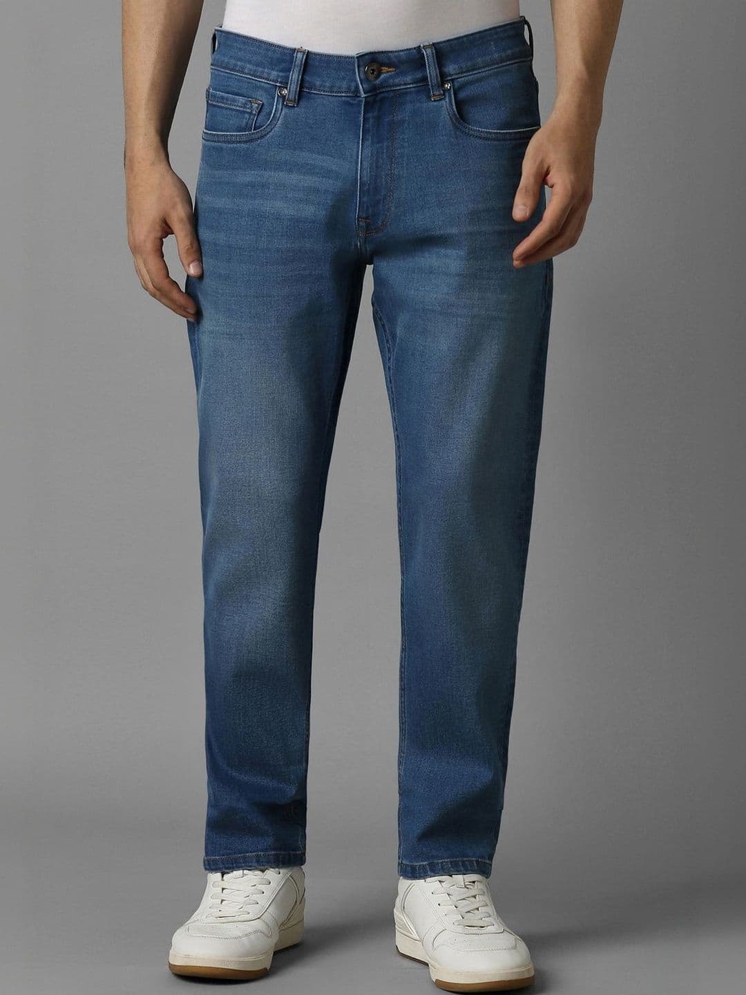 Louis Philippe Jeans Men Blue Mid Smart Fit Jeans