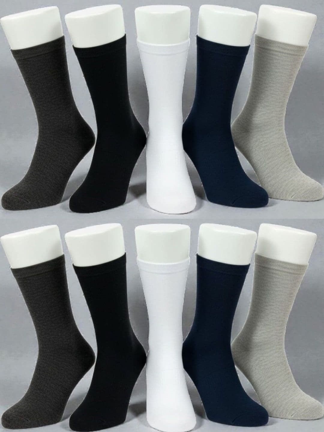WILDEMARK Men Pack of 10 Cotton Assorted Calf Length Socks - view 1