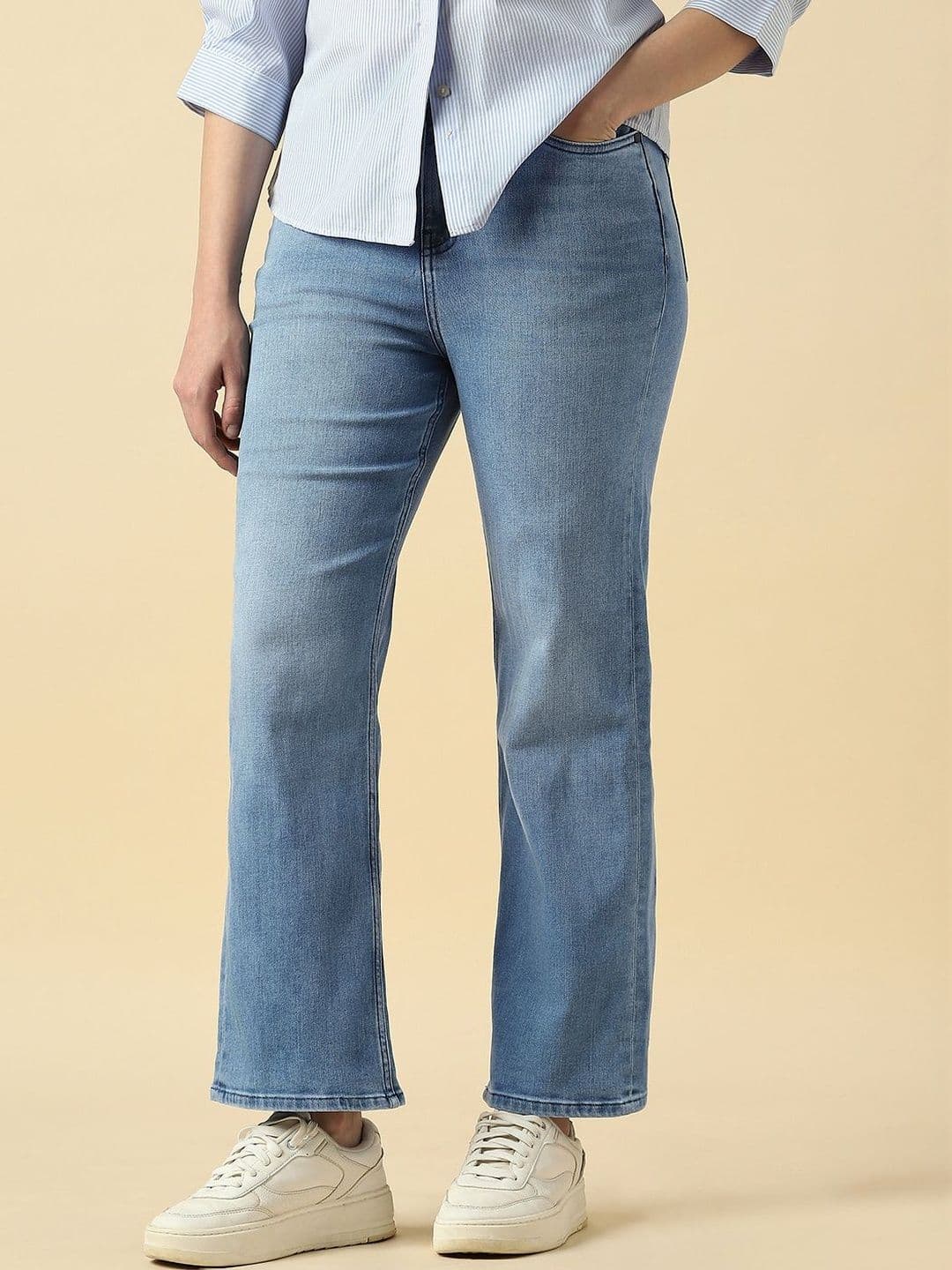 Allen Solly Woman Women Light Blue Light Wash Jeans - view 1
