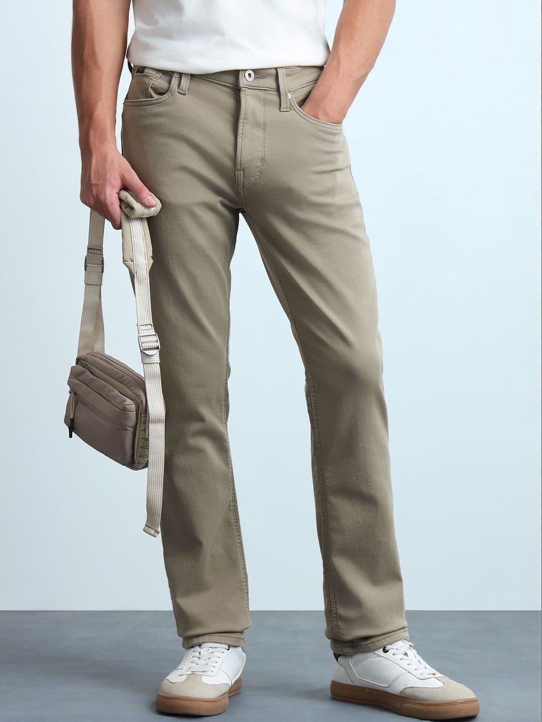Flying Machine Men's Freddie Slim Straight Fit Mid Rise Jeans - view 1