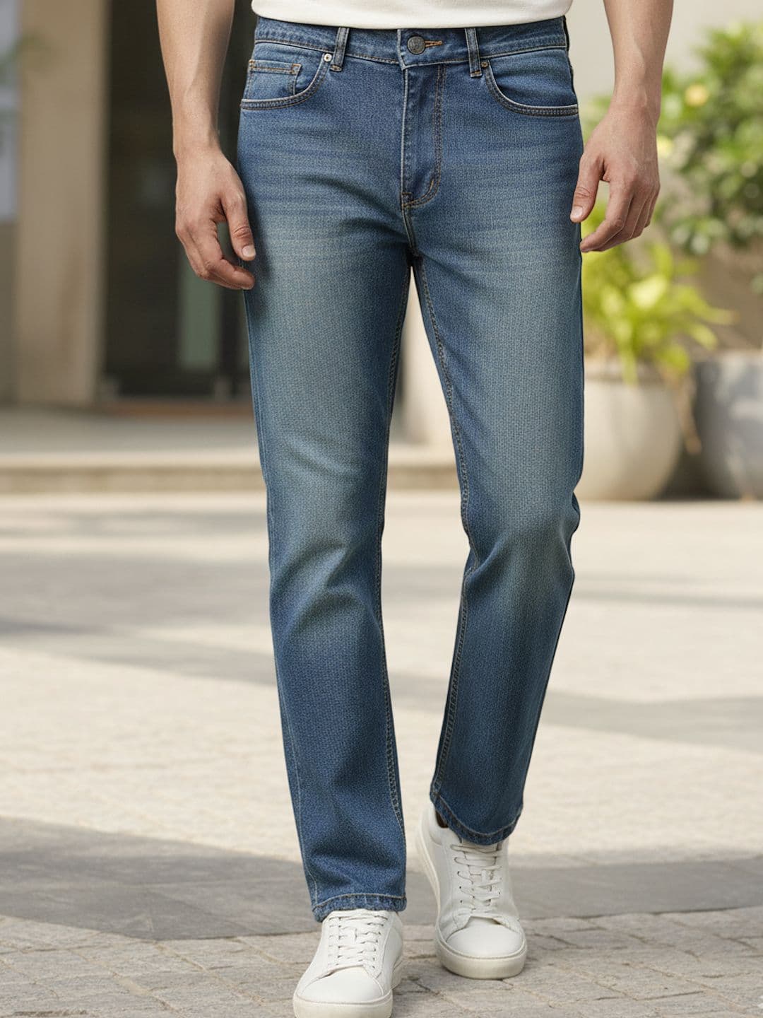 Urbano Fashion Men Straight Fit Heavy Washed Jeans Stretchable - view 1
