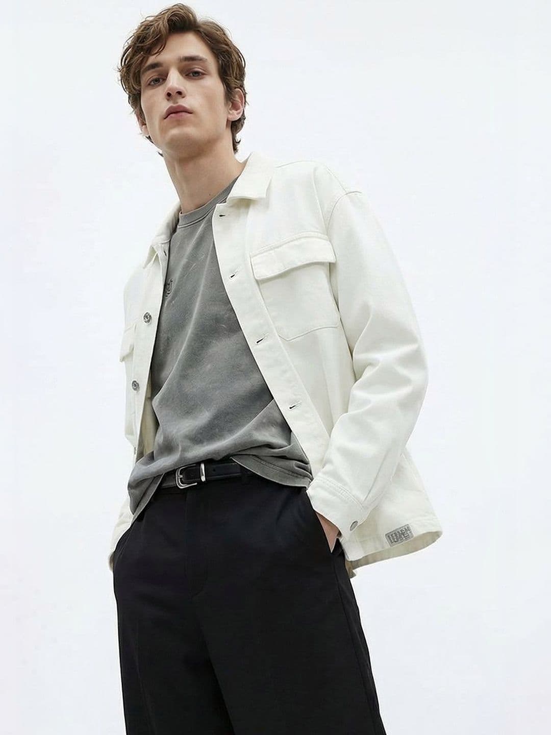Snitch White Denim Jacket - view 1