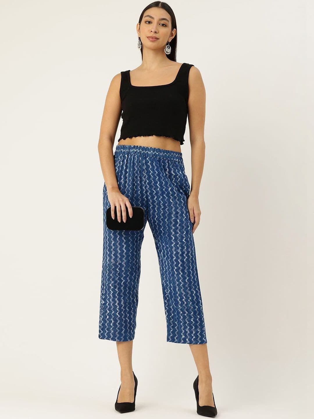 MOLCHA BY BABITA SINGH Women Printed Cropped Palazzos - view 1