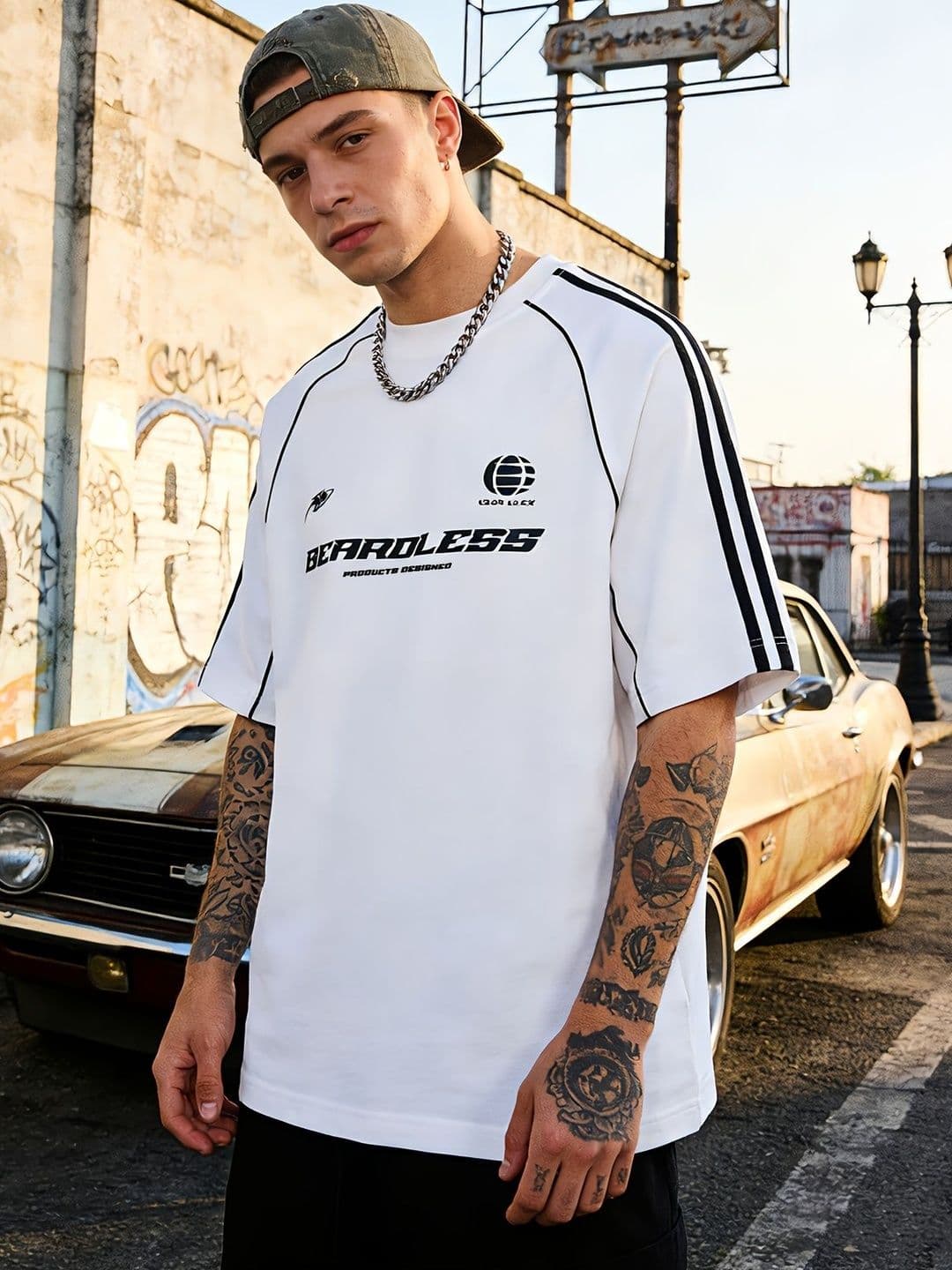 Imsa Moda Typography Printed Round Neck Cotton Tshirts - view 1