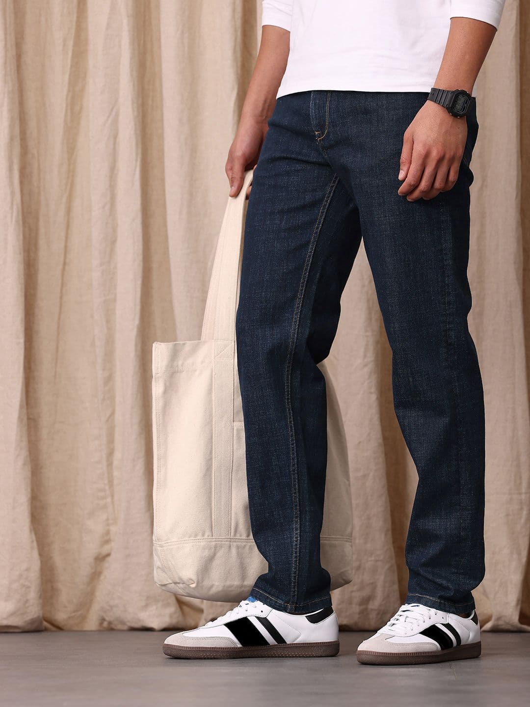 Mr Bowerbird Men Jean Slim Fit Mid-Rise Stretchable Jeans - view 1