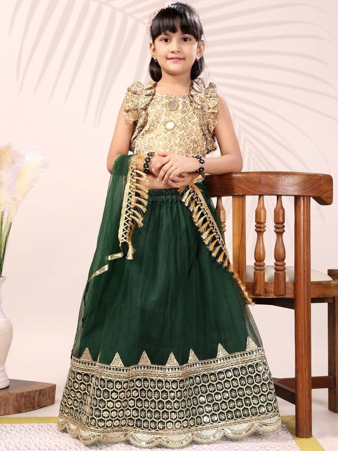 KALINI Girls Ready to Wear Lehenga & Blouse With Dupatta - view 1