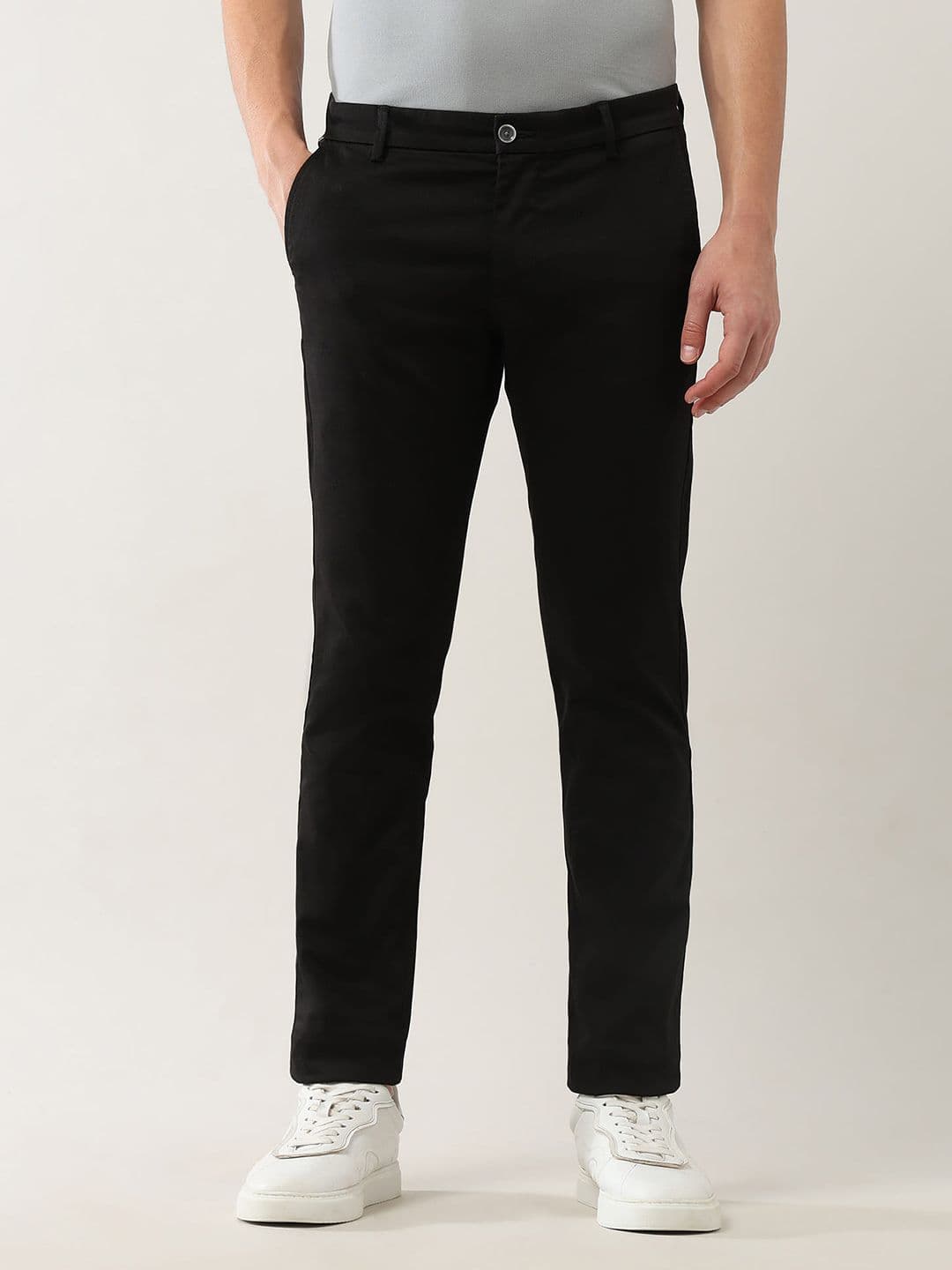 Arrow Sport Men Bronson Slim Fit Low-Rise Trousers