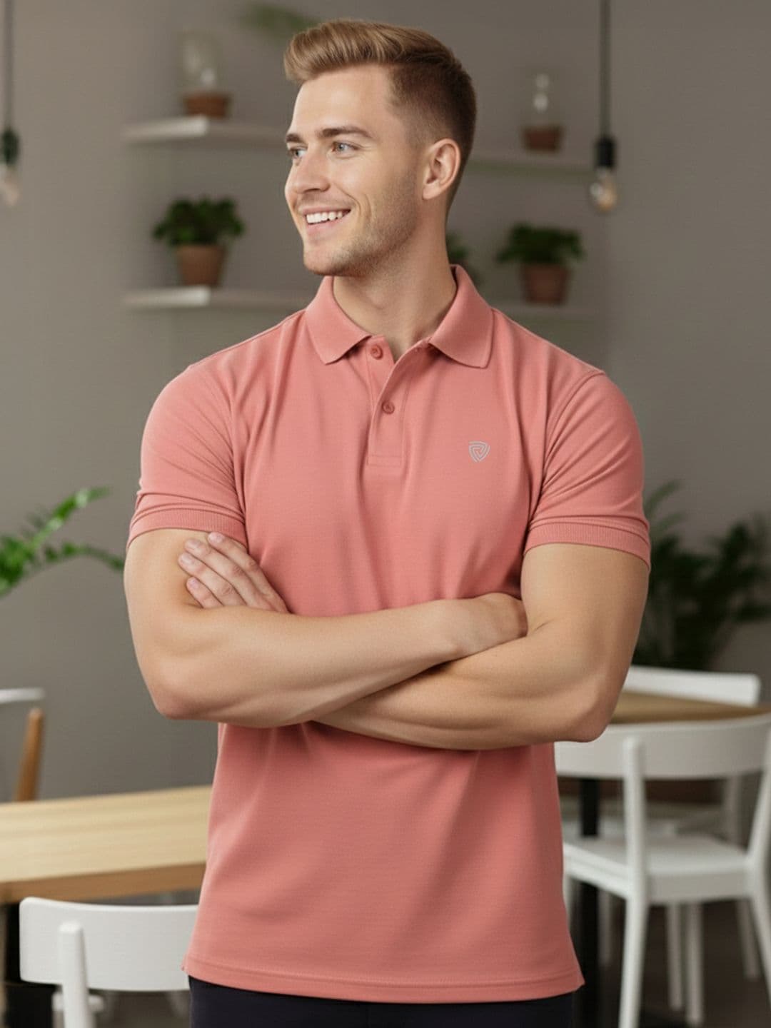 Lux Cozi Men Polo Collar Lounge Tshirts - view 1