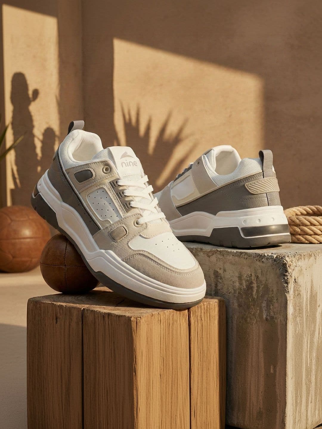 Nine Men Mesh Walking Non-Marking Shoes - view 1